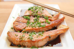 Poached salmon