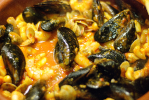 Mussels and scallops