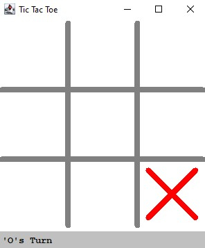 A screenshot of crosses beginning the game